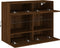 vidaXL - Tv-wandmeubel - met - LED - 78,5x30x60,5 - cm - bruineikenkleurig