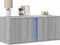 vidaXL - Tv-wandmeubel - met - LED - 80x31x35 - cm - grijs - sonoma - eikenkleurig