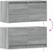vidaXL - Tv-wandmeubel - met - LED - 80x31x35 - cm - grijs - sonoma - eikenkleurig