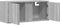 vidaXL - Tv-wandmeubel - met - LED - 80x31x35 - cm - grijs - sonoma - eikenkleurig