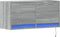 vidaXL - Tv-wandmeubel - met - LED - 80x31x35 - cm - grijs - sonoma - eikenkleurig