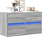 vidaXL - Tv-wandmeubel - met - LED - 80x31x45 - cm - grijs - sonoma - eikenkleurig