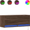 vidaXL - Tv-wandmeubel - met - LED-verlichting - 100x31x35 - cm - bruin - eikenkleur