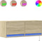 vidaXL - Tv-wandmeubel - met - LED-verlichting - 100x31x35 - cm - sonoma - eiken