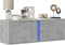 vidaXL - Tv-wandmeubel - met - LED-verlichting - 100x31x35 - cm - betongrijs