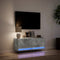 vidaXL - Tv-wandmeubel - met - LED-verlichting - 100x31x35 - cm - betongrijs