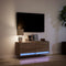 vidaXL - Tv-wandmeubel - met - LED-verlichting - 100x31x35 - cm - bruin - eikenkleur