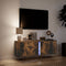 vidaXL - Tv-wandmeubel - met - LED-verlichting - 100x31x35 - cm - gerookt - eiken