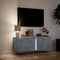 vidaXL - Tv-wandmeubel - met - LED-verlichting - 100x31x35 - cm - betongrijs