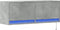 vidaXL - Tv-wandmeubel - met - LED-verlichting - 100x31x35 - cm - betongrijs