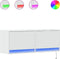 vidaXL - Tv-wandmeubel - met - LED-verlichting - 100x31x35 - cm - wit