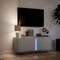 vidaXL - Tv-wandmeubel - met - LED-verlichting - 100x31x35 - cm - wit