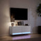 vidaXL - Tv-wandmeubel - met - LED-verlichting - 100x31x35 - cm - wit