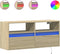 vidaXL - Tv-wandmeubel - met - LED-verlichting - 100x31x45 - cm - sonoma - eiken
