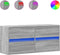 vidaXL - Tv-wandmeubel - met - LED-verlichting - 100x31x45 - cm - grijs - sonoma