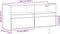 vidaXL - Tv-wandmeubel - met - LED-verlichting - 100x31x45 - cm - betongrijs