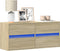 vidaXL - Tv-wandmeubel - met - LED-verlichting - 100x31x45 - cm - sonoma - eiken