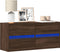 vidaXL - Tv-wandmeubel - met - LED-verlichting - 100x31x45 - cm - bruin - eikenkleur
