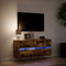 vidaXL - Tv-wandmeubel - met - LED-verlichting - 100x31x45 - cm - gerookt - eiken
