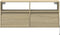 vidaXL - Tv-wandmeubel - met - LED-verlichting - 100x31x45 - cm - sonoma - eiken