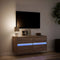 vidaXL - Tv-wandmeubel - met - LED-verlichting - 100x31x45 - cm - bruin - eikenkleur