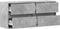 vidaXL - Tv-wandmeubel - met - LED-verlichting - 100x31x45 - cm - betongrijs