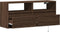 vidaXL - Tv-wandmeubel - met - LED-verlichting - 100x31x45 - cm - bruin - eikenkleur