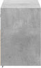 vidaXL - Tv-wandmeubel - met - LED-verlichting - 100x31x45 - cm - betongrijs