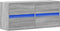 vidaXL - Tv-wandmeubel - met - LED-verlichting - 100x31x45 - cm - grijs - sonoma