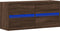 vidaXL - Tv-wandmeubel - met - LED-verlichting - 100x31x45 - cm - bruin - eikenkleur