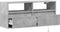 vidaXL - Tv-wandmeubel - met - LED-verlichting - 100x31x45 - cm - betongrijs