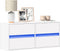 vidaXL - Tv-wandmeubel - met - LED-verlichting - 100x31x45 - cm - wit