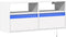 vidaXL - Tv-wandmeubel - met - LED-verlichting - 100x31x45 - cm - wit