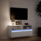 vidaXL - Tv-wandmeubel - met - LED-verlichting - 100x31x45 - cm - wit