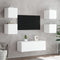 vidaXL - Tv-wandmeubel - met - LED-verlichting - 100x35x30 - cm - wit