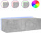 vidaXL - Tv-wandmeubel - met - LED-verlichting - 100x35x31 - cm - betongrijs
