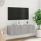 vidaXL - Tv-wandmeubel - met - LED-verlichting - 100x35x31 - cm - grijs - sonoma