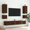 vidaXL - Tv-wandmeubel - met - LED-verlichting - 100x35x31 - cm - bruineikenkleur