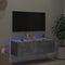 vidaXL - Tv-wandmeubel - met - LED-verlichting - 100x35x31 - cm - betongrijs