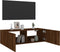 vidaXL - Tv-wandmeubel - met - LED-verlichting - 100x35x31 - cm - bruineikenkleur