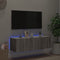 vidaXL - Tv-wandmeubel - met - LED-verlichting - 100x35x31 - cm - grijs - sonoma
