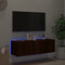 vidaXL - Tv-wandmeubel - met - LED-verlichting - 100x35x31 - cm - bruineikenkleur