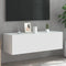 vidaXL - Tv-wandmeubel - met - LED-verlichting - 100x35x31 - cm - wit