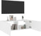 vidaXL - Tv-wandmeubel - met - LED-verlichting - 100x35x31 - cm - wit