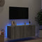 vidaXL - Tv-wandmeubel - met - LED-verlichting - 100x35x41 - cm - grijs - sonoma