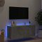 vidaXL - Tv-wandmeubel - met - LED-verlichting - 100x35x41 - cm - betongrijs