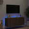 vidaXL - Tv-wandmeubel - met - LED-verlichting - 100x35x41 - cm - bruineikenkleur