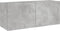 vidaXL - Tv-wandmeubel - met - LED-verlichting - 100x35x41 - cm - betongrijs