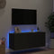 vidaXL - Tv-wandmeubel - met - LED-verlichting - 100x35x41 - cm - zwart