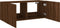 vidaXL - Tv-wandmeubel - met - LED-verlichting - 100x35x41 - cm - bruineikenkleur